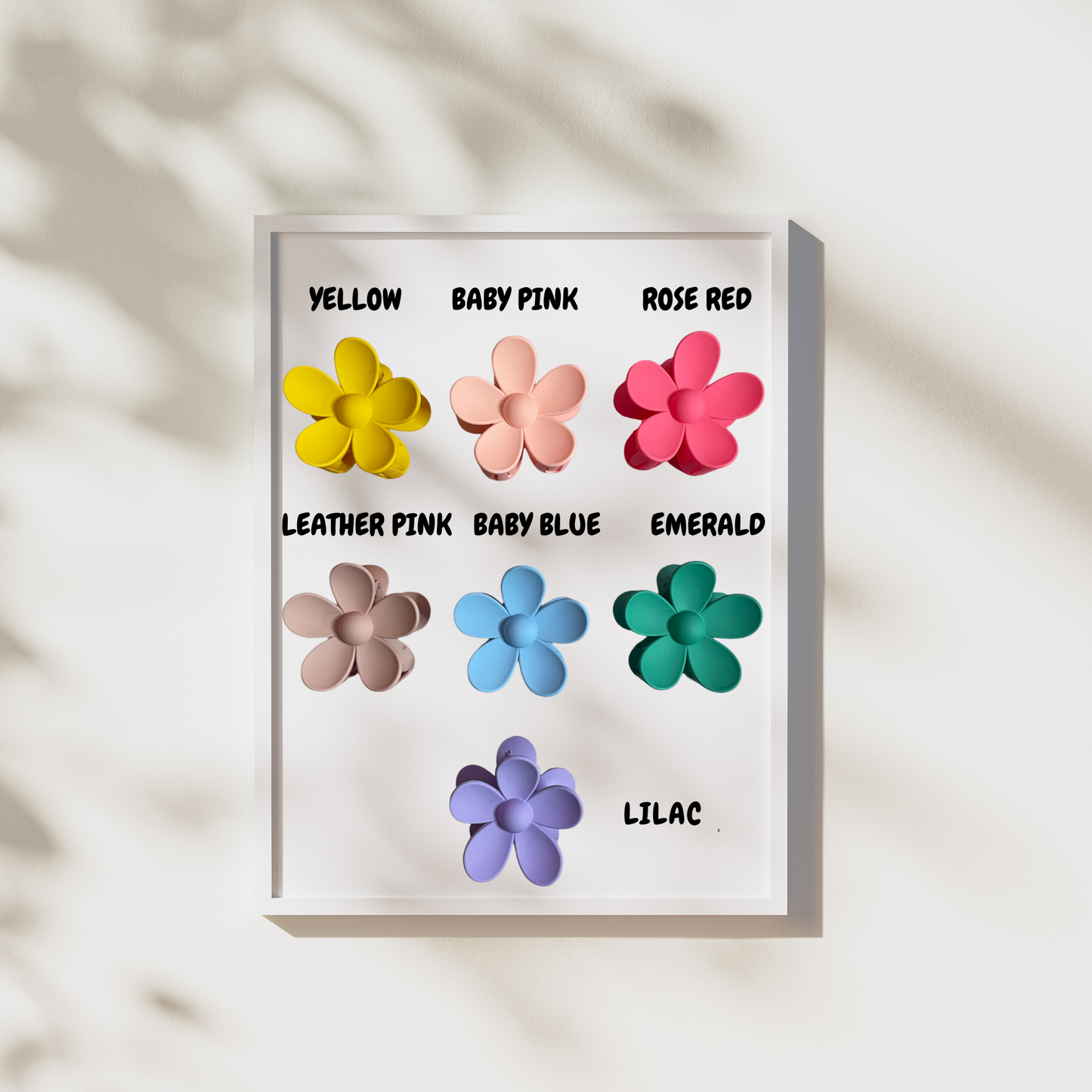 Acrylic Flower Clip