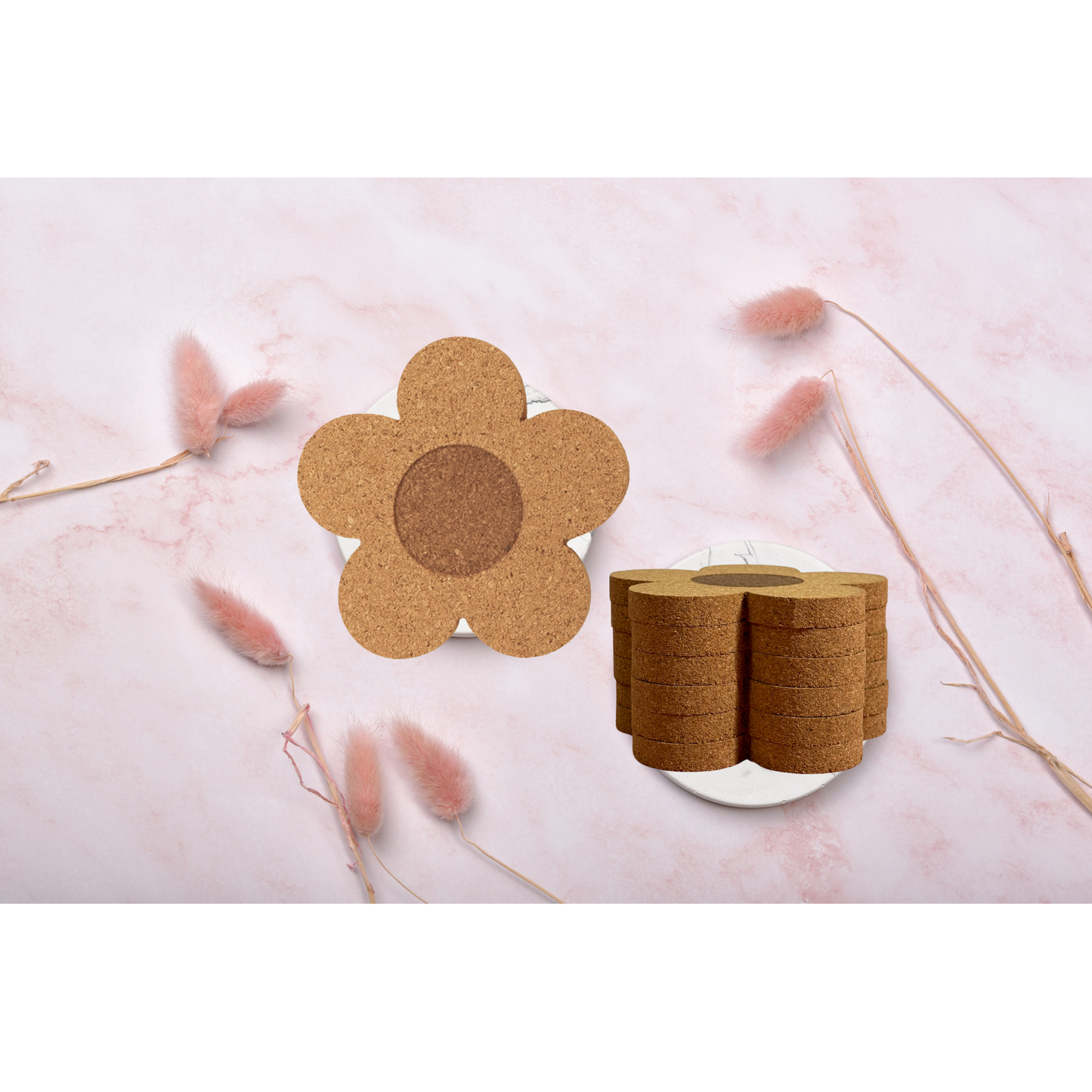 Flower Cork Coaster